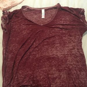 Maroon Free People T-Shirt